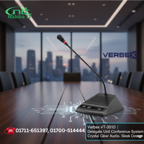 Verbex VT-301D Delegate Unit Conference System 1 Nabiha Infotech CCTV Camera Uttara-Dhaka & Security Products Supplier Verbex VT-301D Delegate Unit Conference System