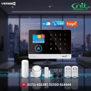 Verbex VT-PG103 Alarm System for Home Burglar Security WiFi GSM Alarm Wireless Tuya Smart alarm App Control price in Bangladesh