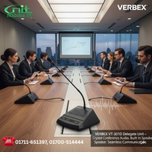 Verbex VT-301D Delegate Unit — Conference System with Built-In Speaker