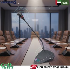 Verbex VT-801C Chairman Unit Microphone – Conference System Mic with Priority Speak